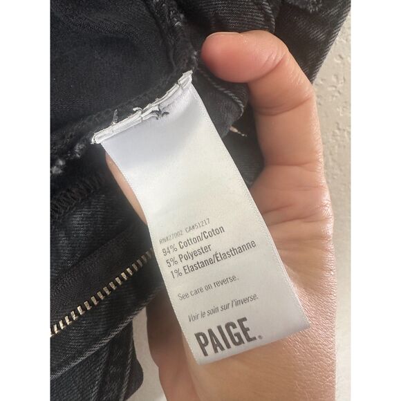 PAIGE Black Denim Jumpsuit - Picture 11 of 13